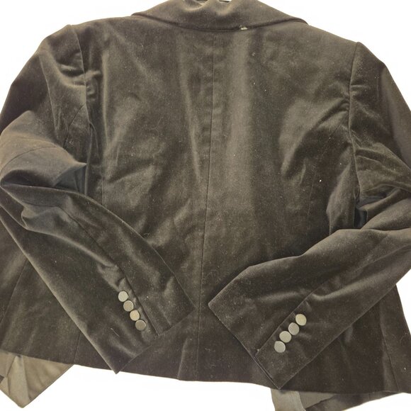 Ralph Lauren Black Velvet Tuxedo Jacket Womens sz 16 - Picture 2 of 4